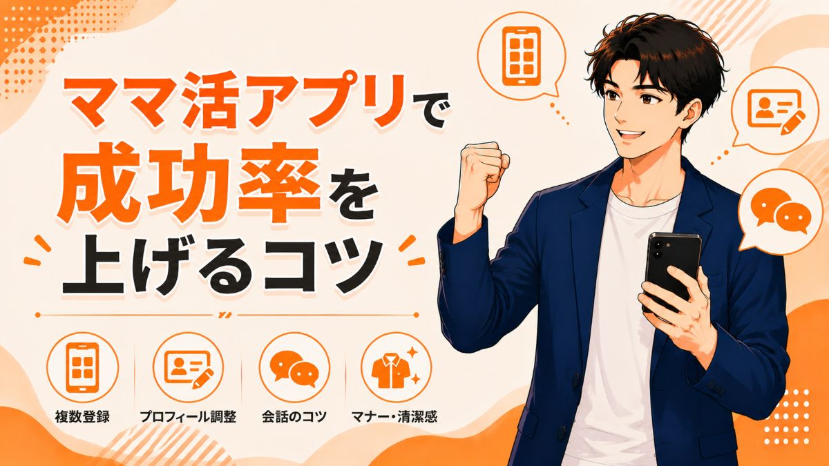 ママ活アプリで成功率を上げるコツ
